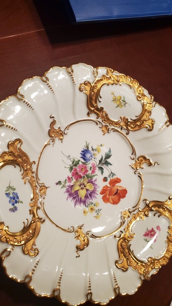 Old Meissen Plate from the 1930s in perfect condition