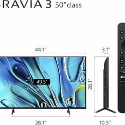 50-Inch Class 4K Ultra HD BRAVIA 3 LED Smart Tv Sony