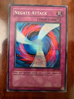 Yugioh Negate Attack TSC-003 Secret Rare The Sacred Cards Video Game Promo LP/NM