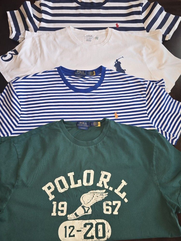 Ralph Lauren Polo T Shirt size Large (all 4)