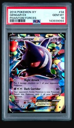 Gengar EX Phantom Forces PSA 10 Gem Mint
