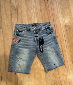 Purple jeans jorts