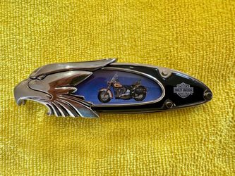 Franklin Mint Harley-Davidson Heritage Softail Classic Collector Knife – B11XP96 – Mint w/ Box
