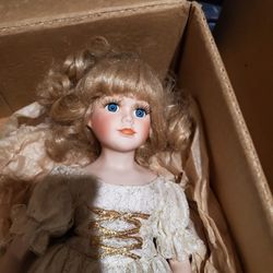 New Porcelain Collector Ballerina Doll 
