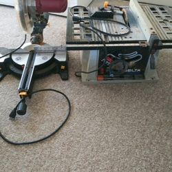 Table Saw. Miter Saw