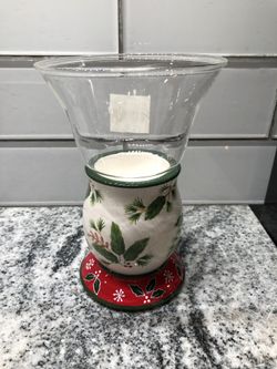 Glass Globe Lamp candle Holder Hallmark