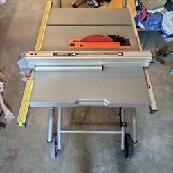 Ridgid Table Saw with Built In Stand 