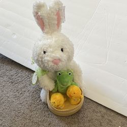 Hallmark Spring Quartet Bunny Chicks Frog Singing Plush