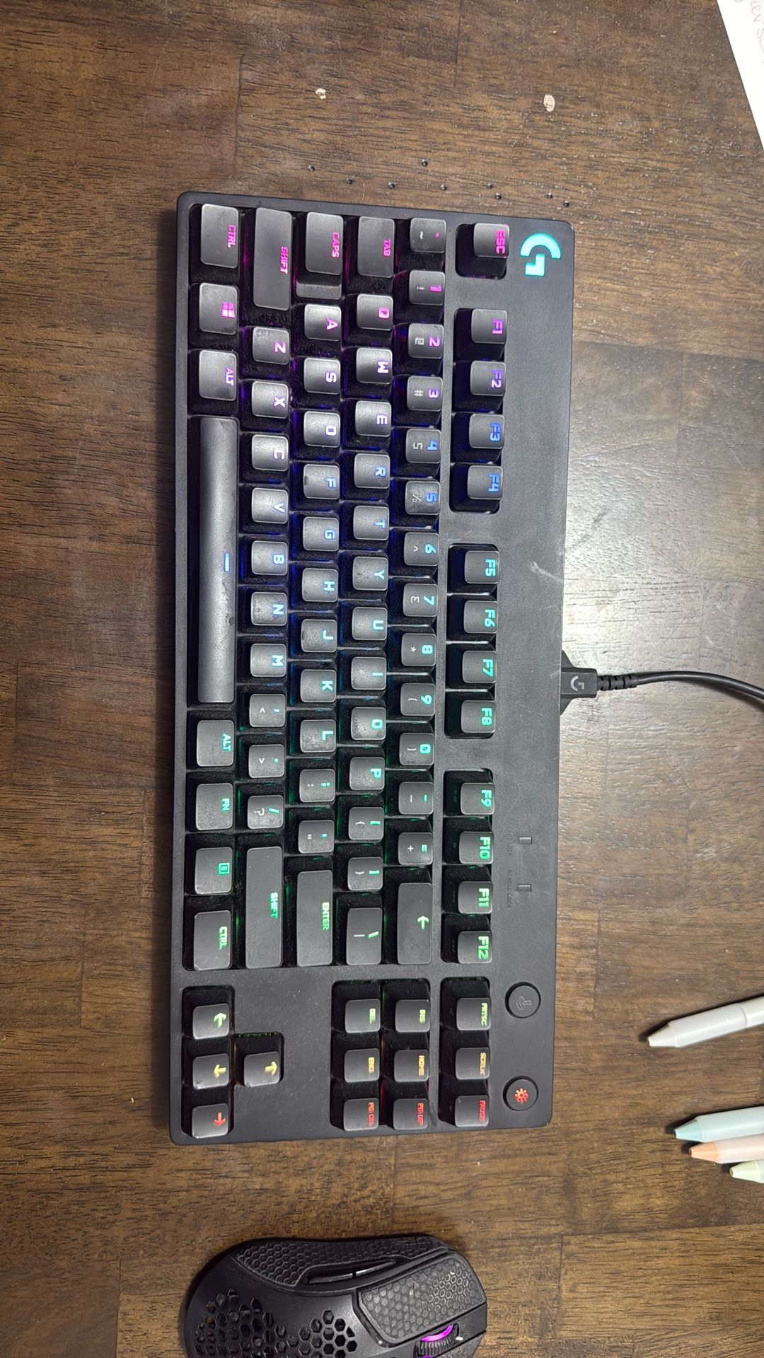 Logitech G Pro Keyboard + Hyper X Pulse fire Haste