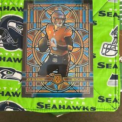 2025 Panini Mosaic Football Stained Glass Oversized Card