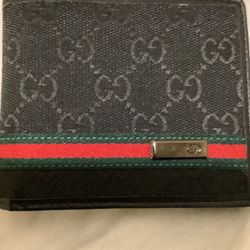 Gucci Bifold Wallet In Black GG Monogram 