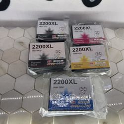 Canon Printer Ink Miss Deer 2200XL High Yield 2Black, 1Yellow, 1Cyan, & 1Magenta