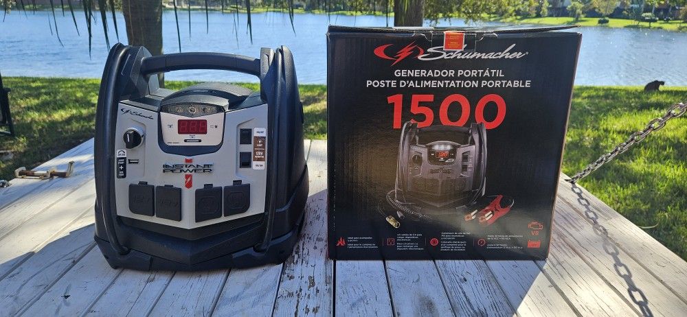 *BRAND NEW BATTERY*Schumacher Electric 1500A Car Battery Jump Starter and Portable Power Station