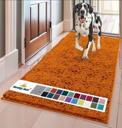 Muddy Mat® | Super Water Absorbent Door Mat Indoor, Microfiber Quick Dry Chenille Entryway Rug, Slip Resistant Front Door Mat, Indoor Mats for Entrywa