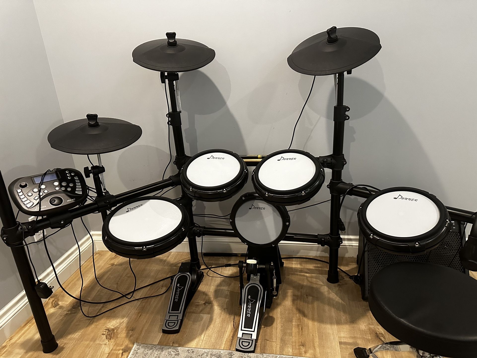 Donner DED 400 Electric Drum Set, And Donner Electric Drum AMP 35 Watt Electronic Drum Amplifier DDA 35,All Products : American Fashion Style Bags On Sale