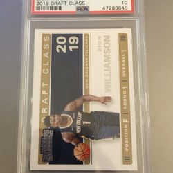 Zion Williamson PSA10 Rookie