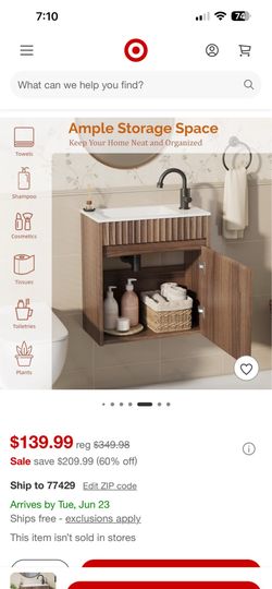 Wall mounted bathroom sink cabinet