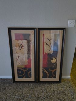 Chris Donovan 16 x 40 Modern Wood Framed Museum Art Print Titled - Eternal III - 2 Panels