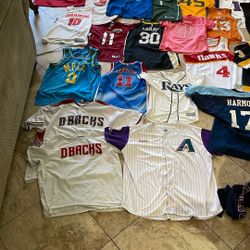 Multiple Sports Name Brand Jerseys!
