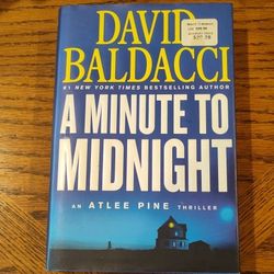 A Minute to Midnight by David Baldacci Hardcover Atlee Pine Thriller Novel