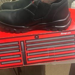 Snap-On Leather Men’s Shoes/boots  Made In USA