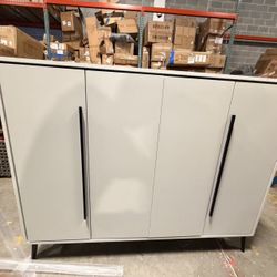 Shoe Storage Cabinet Shoe Cabinet End Table Sideboard White Black $230