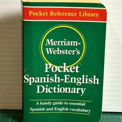 Merriam-Webster's Pocket Spanish-English Dictionary (Paperback)