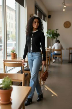 Forever 21 Women's Button Up Sweater 