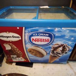AHT RIO S 100 Sliding Glass Top 2 Door Ice Cream Freezer Merchandiser
