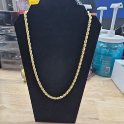 New HolyLegends Jewelry 6mm 24inch Rope Chain Gold Plated