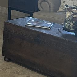 Leather Look Coffee Table and End Tables