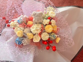 Handmade Candles Flowers Bouquet