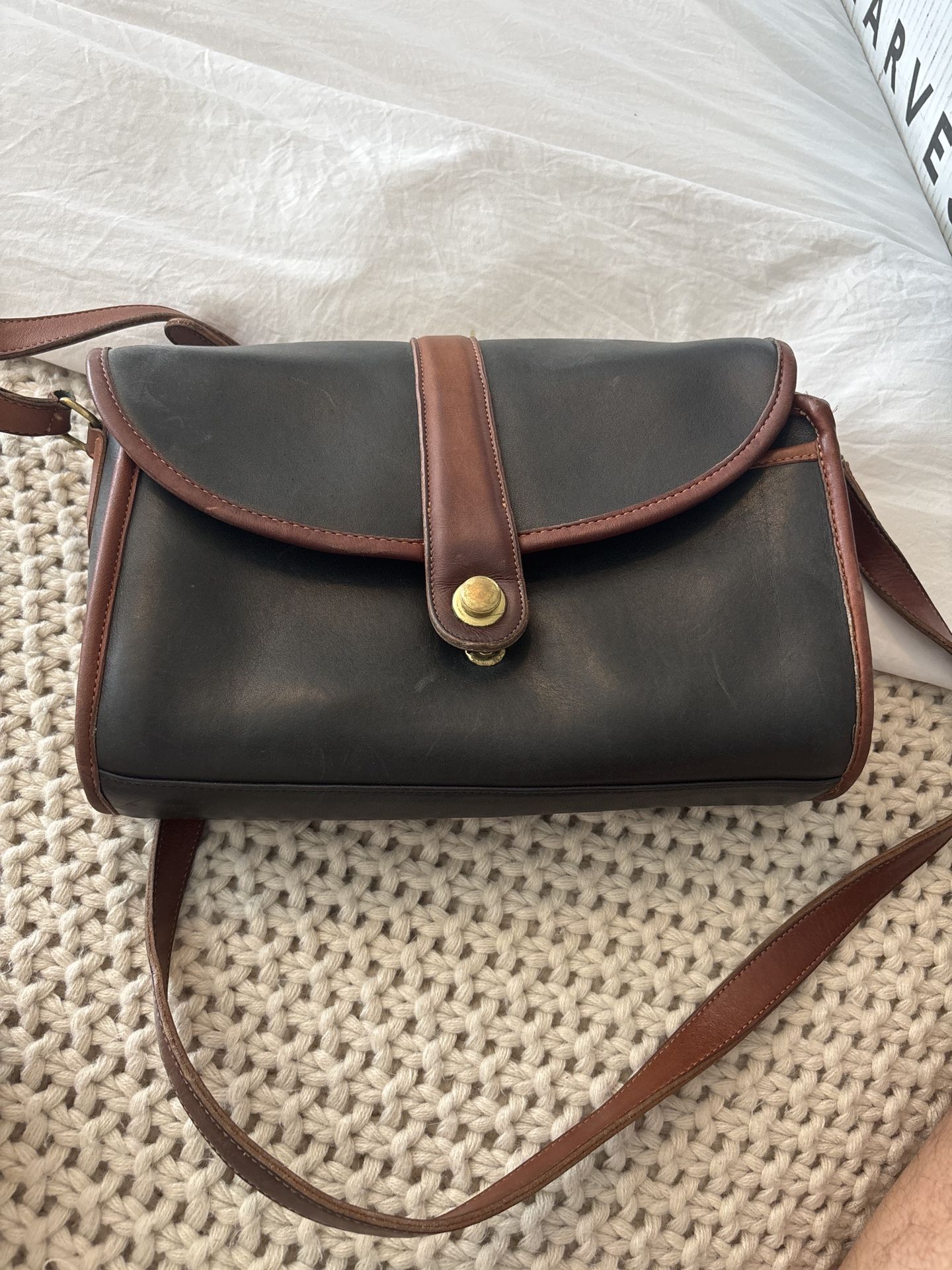 Vintage Coach Two-Tone Bag