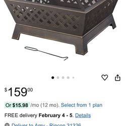 Hampton Bay Tipton Outdoor Fire Pit