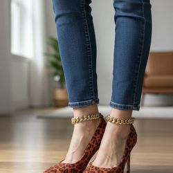 Jessica Simpson heels leopard print