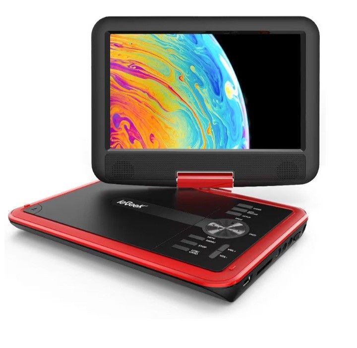 ieGeek 11.5" Portable DVD Player for Kids and Car, 9.5" Eye-Protective Screen with 5 Hours Rechargeable Battery $35