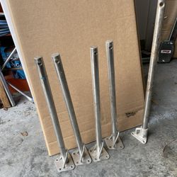 Staunchion, (4) 20 3/4 inches Stainless 