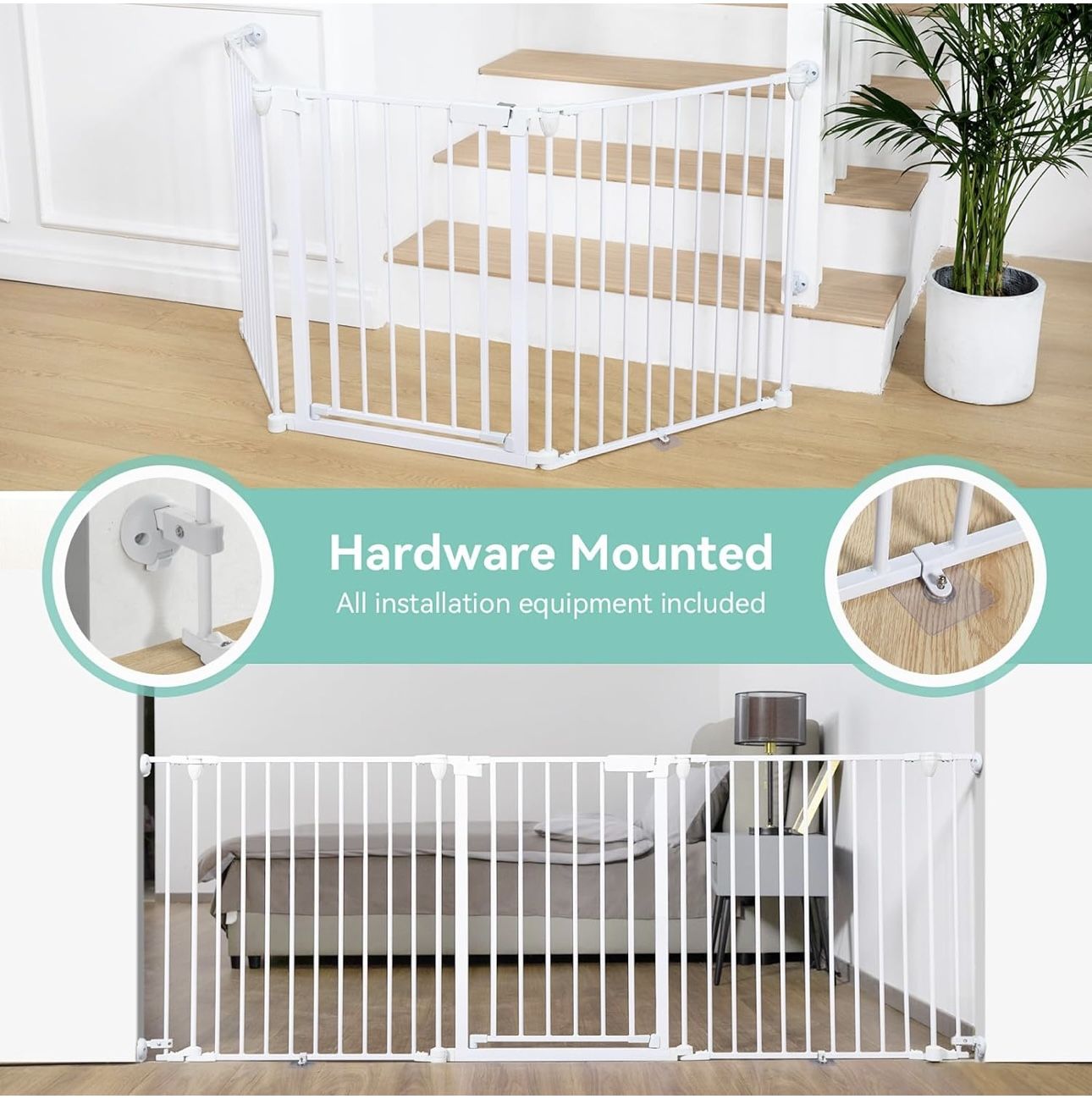 80" Extra Wide Baby Gate, Dog Gate (new) (Read ad before messaging)
