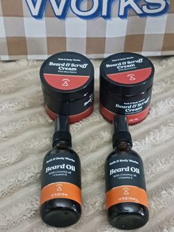 Aceite y crema para el cuidado de la barba para hombre