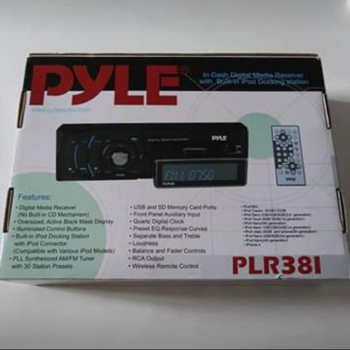 Pyle Car Audio PLR38I New Am/Fm Mp3 Wma Detachable Face Player W/ Usb & Sd Ports