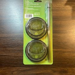 Mason Jar Lid And Straw 