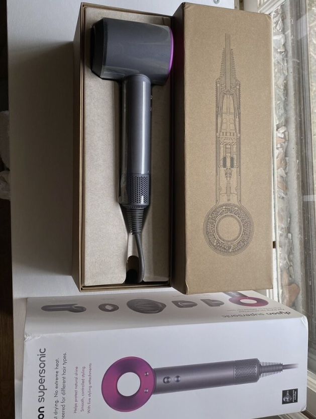 Dyson Supersonic 1600W Standard Hair Dryer - Gray/Pink