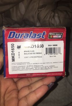 Duralast brake pads