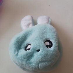 Na Na Na Suprise Blue Bunny Rabbit Soft Plush Zipper & Clip 6" (No Doll)