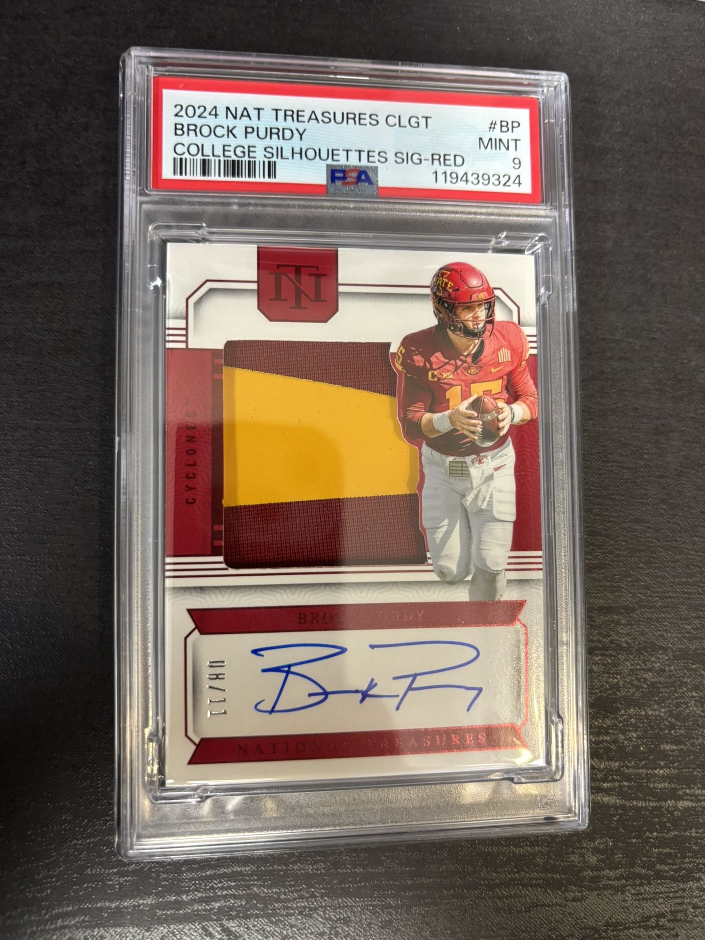 Brock Purdy /11 National Treasures Iowa 49ers