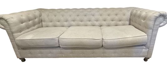 Modern Linen Couch Three Seatings