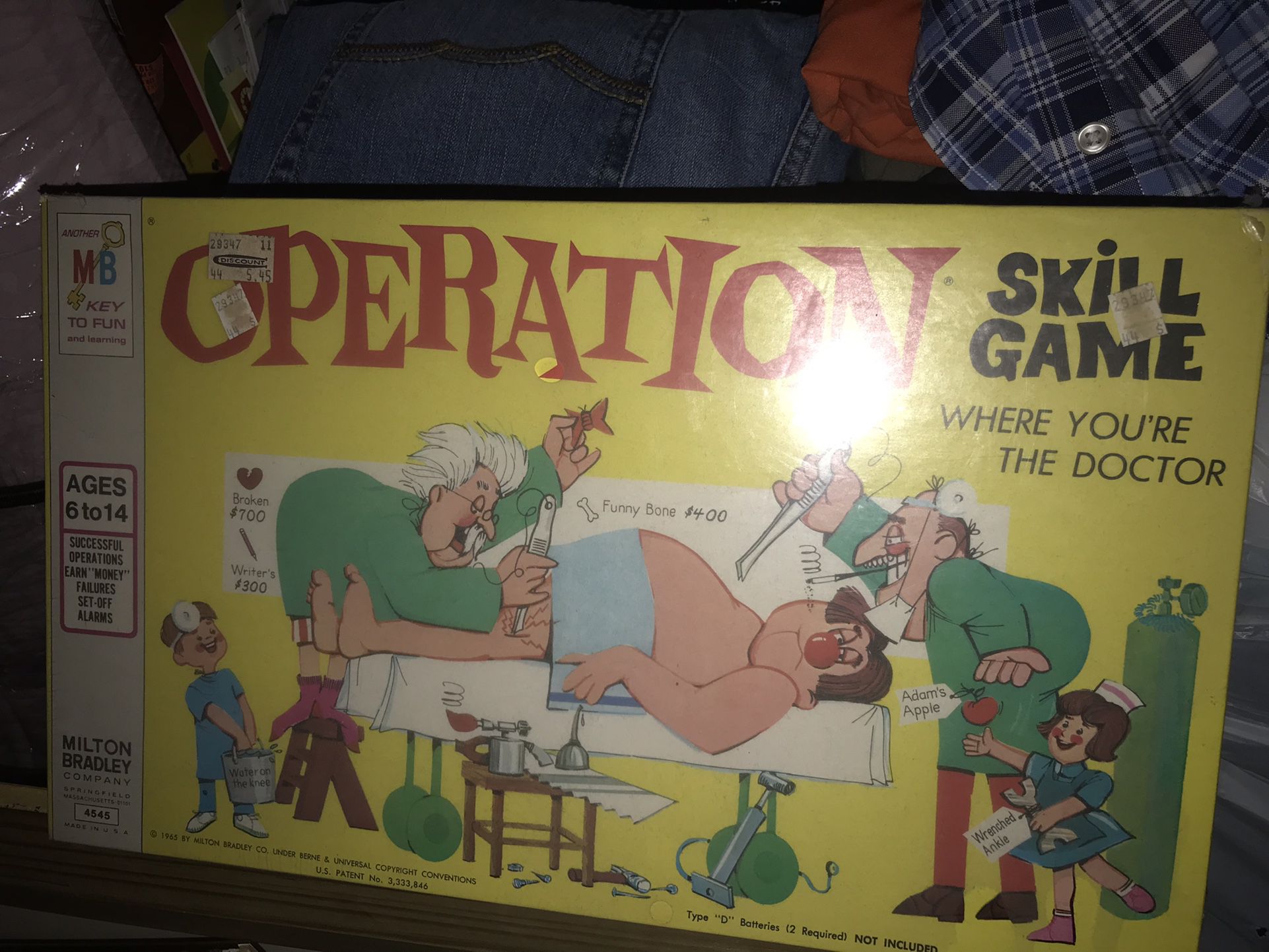 Vintage 1965 Operation Skill Game Never Opened Only $80 Firm