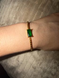 18k gold plated stainless steel bracelet