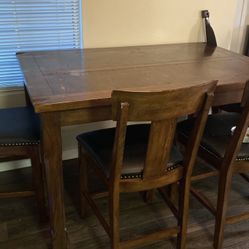 Wood Table And Chairs