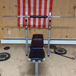 Standard Bench And Barbell